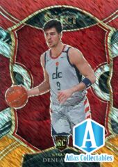 2020-21 Panini Select Concourse Deni Avdija RC #69 Red Orange Shimmer Prizm